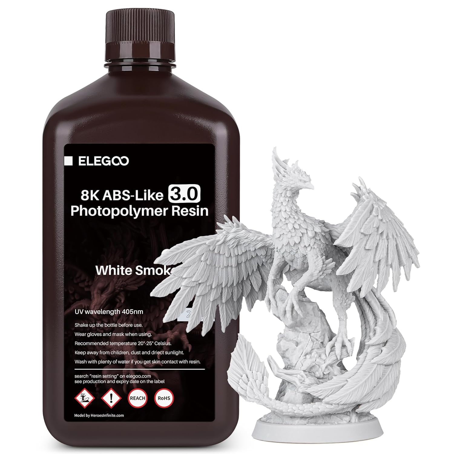 Elegoo White Smoke resin